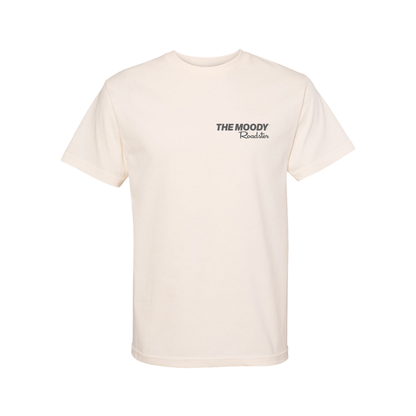 The Moody Roadster Cutaway Off-White Tee