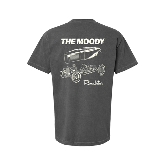 The Moody Roadster Cutaway Grey Tee